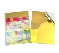 Evergreen Goods A4 100 Sheets Glossy Gold Vinyl Sticker Label | Waterproof, Printable | Self Adhesive, Compatible with Cricut & Silhouette