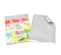 Evergreen Goods A4 Brushed Silver Printable Sticker Vinyl | 20 Sheets