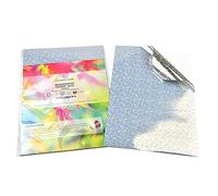 Evergreen Goods A4 Holographic Silver Vinyl Self Adhesive Sticky Back, Sparkle Pattern, Inkjet and Laser Printable (10)