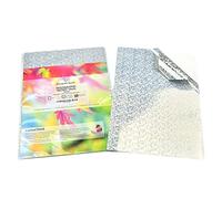 Evergreen Goods A4 Holographic Silver Vinyl Self Adhesive Sticky Back, Spots Pattern, Inkjet and Laser Printable (50)