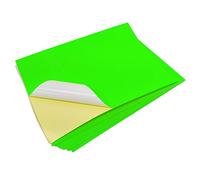 Evergreen Goods A4 Neon Green Self-Adhesive Sticker Paper | 50 Sheets