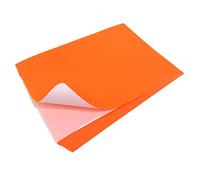 Evergreen Goods A4 Neon Orange Self-Adhesive Sticker Paper | 20 Sheets | Laser Printable Labels | Cutting Machine Compatible | Craft Cutters | Fluorescent | Bold Signage & Markers