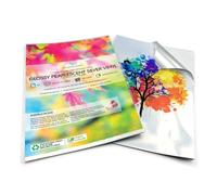 Evergreen Goods A4 Plain Silver Self-Adhesive Vinyl Stickers | 10 Sheets
