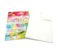 Evergreen Goods A4 Waterproof Self-Adhesive Vinyl Sticker Paper | 20 Sheets | Inkjet & Laser Printers | White Gloss Printable Self-Adhesive Labels | Customizable for Product Labels, Jars & DIY Stickers