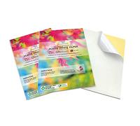 Evergreen Goods A4 White Matte Self-Adhesive Sticker Paper | 200 Sheets | Inkjet & Laser Printable | Sticky Back Label | Create Product Labels | for Arts & Crafts Projects