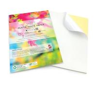Evergreen Goods A4 White Matte Self-Adhesive Sticker Paper | 30 Sheets