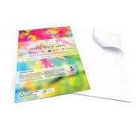 Evergreen Goods A4 White Matte Self-Adhesive Sticker Paper | 30 Sheets | Inkjet & Laser Printable | Cricut Compatible | Waterproof Vinyl PVC | Sticky Back | Kids’ Custom Stickers, Crafts & Labels