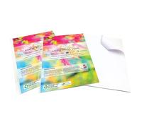Evergreen Goods A4 White Waterproof Self-Adhesive Vinyl Paper | 20 Sheets | Matte Sticker | Inkjet & Laser Printable | For DIY Craft Projects | Product Label Printing | Customisable Multipurpose Use