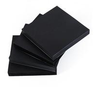 Evergreen Goods Black Sticky Notes 76x76mm | 4 Pads of 400 Sheets | Removable Adhesive Post Stick Pads, 100 Sheets for Unique Memos, Reminders & Creative Expression - Use Metallic or Gel Pens