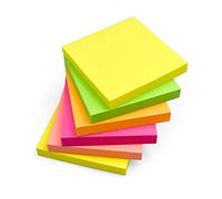 Evergreen Goods Bright Coloured Sticky Notes 76x76mm (3"x3") | 600 Sheets