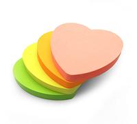 Evergreen Goods Heart Shaped Sticky Notes | 76x76mm (3"x3") | 4x100 Sheets
