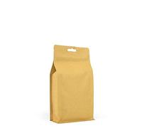 Evergreen Goods Kraft Flat-Bottom Pouches 120x220mm | 50pcs Resealable Bags | Brown Kraft, Self-Standing Insulated Storage, Tear Notch, Sealable Ziplock | Food-Safe for Coffee Beans, Nuts, Snacks