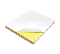Evergreen Goods Ltd A4 Sticker Paper 200 Sheets - Blank White Matt Self Adhesive Sticky Back Labels, Fully Customisable Print, Write or Draw, Peel and Stick