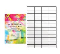 Evergreen Goods Precut Glossy White Sticky Back Address Shipping Labels | Strong Self Adhesive Mailing Printing Paper | Inkjet & Laser Printable | 4x12, 48 per A4: 1,440 Labels in Total | 30 Sheets