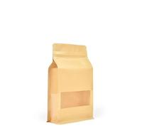 Evergreen Goods Re-usable Foil Lined Zip-Lock Grip Stand-able Re-Sealable Brown Kraft Food Grade Bags Paper Stand-Up Pouch Packing Bag (100, 120x220- mm)