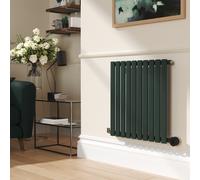 Anthracite Electric Horizontal Designer Radiator 0.6kW with Wifi Thermostat - H600xW590mm - IPX4 Bathroom Safe