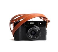Evergreen Leather Camera Strap - Split Ring, 38 Inch Neck Shoulder Slim, Vintage Modern Design, Hand Stitched, Compatible with Fuji Sony Nikon Leica Canon (Tan)