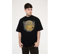 Evergreen Limited Edition 999 Only Oversized Boxy T Shirt Nirvana Black XL
