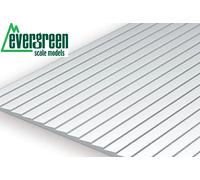 Evergreen 4061 1 x .060"(1.5mm) Spacing 6"x12"x.040" Thick Styrene Clapboard 2nd