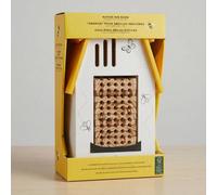 Evergreen Native Bee Barn & Butterfly Shelter - Wooden Pollinator Insect Hotel