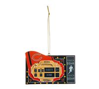Evergreen NFL Chicago Bears Ornament Scoreboard Design Team Color On