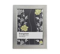 Evergreen Premium Silver Plated Photo Frame, Full Pink Dot Pattern Free Standing or Wall Hung. Landscape Or Portrait 5"x7" [12x18cm]