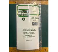Evergreen 2080 - 0.080" Polystyrene V Groove Siding Sheet 6" x 12"