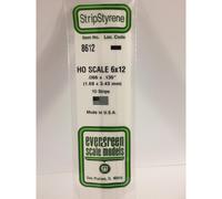 Evergreen Scale Models Ho Strip 6 X 12 10
