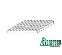 Evergreen Scale Models Polystyrene Plate Corrugated 1x150x300 mm Grid 2.5 4529