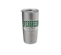 Evergreen State Retro University Arch Tee for Men & Women Stainless Steel Insulated Tumbler
