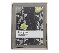 Evergreen Tarnish Resistant Silver Plated Curved Design Photo/Picture Frame 5x7 inch (12x17cm)