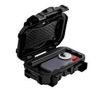 Evergreen ToughBox (Small, Black) - Compact Tech Organizer for Cameras, Hard Drives, Cables, etc. (Rubber Boot, IP67 Waterproof, USA Made)