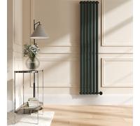 Evergreen Vertical Smart Electric Radiator with Wi-Fi Thermostat - 2x1KW - H1800xW354 - Bathroom Safe