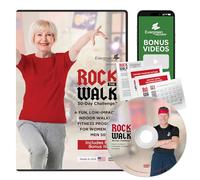 Evergreen Wellness Rock The Walk 30-Day Workout Challenge DVD for Beginners and Seniors - The Low Impact, Indoor Walking Exercise Program