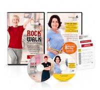 Evergreen Wellness Senior Exercise DVD Bundle - Rock the Walk 30 Day Walking Workout + 28 Day Size Down Challenge - Low Impact Home Fitness DVDs for Women & Men Ages 50-80+