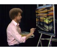 Evergreens at Sunset