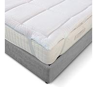 EVERGREENWEB - DOUBLE Soft Bed Topper 170x190 cm Memory Quilted Mattress Cover, 3 cm high, Hypoallergenic Cover Mattress Corrector with 4 Elastic Bands | EVER MEMORY