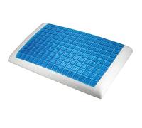 Evergreenweb Memory Foam Bed Cushion with Perforated Gel Breathable Hypoallergenic Anti-Dust Mite Cover Removable Fabric COOLMAX® Machine Washable Pillow 40 x 70 Height 12 cm Therapeutic Self-Shaping Soap Model 2 Sides Reversible Cool Summer - Warm Winter Orthopaedic Designed by Doctors Against Neck and Cervical Pains suitable for sleeping in all positions (back, hip, belly) - perfect with all types of mattresses and beds - ICE COOLMAX - Offer!