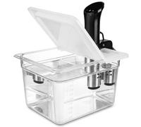 EVERIE Sous Vide Container 12 Quart EVC-12 with Collapsible Hinged Lid Compatible with Anova Nano or AN500-US00 or Anova Pro 3.0, Also Fits Instant Pot