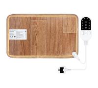 Everkeen Heating Floor Mat Foot Warmer Heating Pad with 10 Temperature Levels and 3 Timers Settings Electric Heated Floor Mat for Foot Feet Warmers for Office and Home Water-Proof Floor Heated Pad