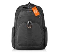 EVERKI 95691 Atlas - Laptop Backpack 13-inch to 17.3-inch Adaptable Compartment, Black, EKP121-1