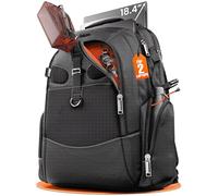 EVERKI Business 120 2 Laptop Backpack with Rain Cover, 40L Capacity, Large Compartment for Laptops Up to 18.4", Padded Pocket, Durable Design with Multiple Pockets - EKP120P-ECO - Black