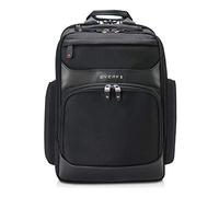 EVERKI Onyx Laptop Backpack, Water-Resistant Black Rucksack with Multi-Compartment Design, 25-L Capacity, Great for Work, Travel, or College, Fits 15.6 Inch Laptops, Business Bag for Men & Women