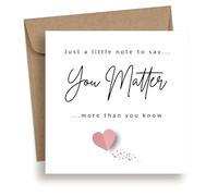 EverKind You Matter More Than You Know Card - Encouragement & Mental Health Support | Thinking of You Card for Friend, Family, Colleague or Loved One | Blank Inside | Eco Packaging