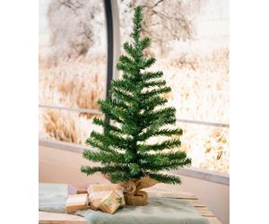 Everlands 75Cm Artificial Tabletop Christmas Tree In Natural Jute Bag Compact Xmas Tree