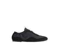 Everlane Women's Ballet Sneaker | Italian Suede and GRS Recycled Nylon Runner with Ballet Scrunch Heel, Black Suede, 4 UK