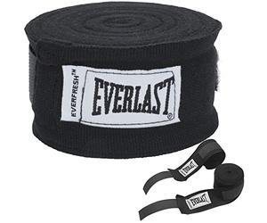 Everlast 180 inches Boxing Hand Wraps Black