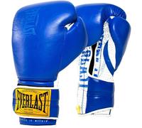Everlast 1910 Sparring Hook&loop Artificial Leather Boxing Gloves Blue 16 oz