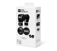 Everlast Core Boxing Mitts Kit (X/XL) Core Faux Leather Black Boxing Gloves for Bags, Punch Mitts, 305cm Hand Wraps & Bag, For Mitt Work, Fitness, MMA & Kickboxing - Authentic Everlast Gear