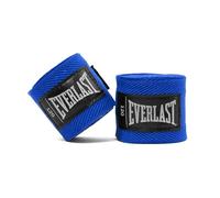 Everlast Core Hand Wraps (305cm) Blue Boxing Wraps for Boxing Gloves, Sparring Gloves, MMA & Kickboxing, Thumb Strap Hook & Loop System, Stretch Cotton Blend - Authentic Gear